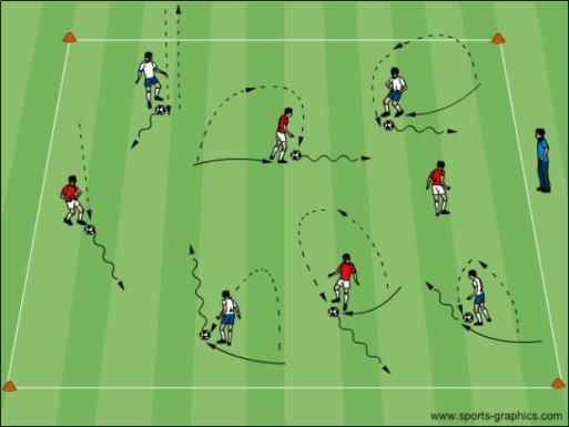 Topic: Receiving Balls in the Air Objective: To improve the technique of using different surfaces (feet, thighs and chest) to receive soccer balls played in the air Each Player with a Ball : Each