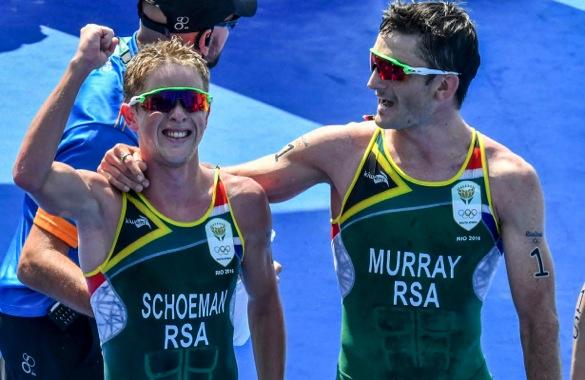 And making it a doubly delightful day for South Africa was Richard Murray s miracle run to fourth placed, just behind Schoeman.