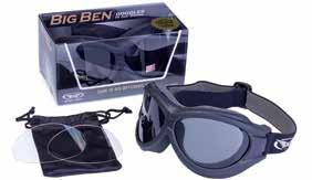 Included Double-Sided Anti-Fog Coating Interchangeable Clear and Smoke Lenses BOSS KIT A/F C-2000 TOURING KIT 44. 99 MSRP 29.