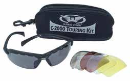 Microfiber Cleaning Cloth Included Double-Sided Anti-Fog Coating Interchangeable Clear, Smoke and Yellow Tint Lenses Matte