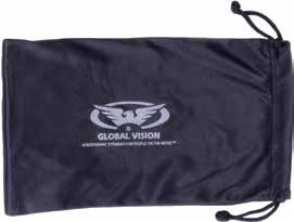 25" For Glasses and Smaller Sized Goggles Black Microfiber with Pull
