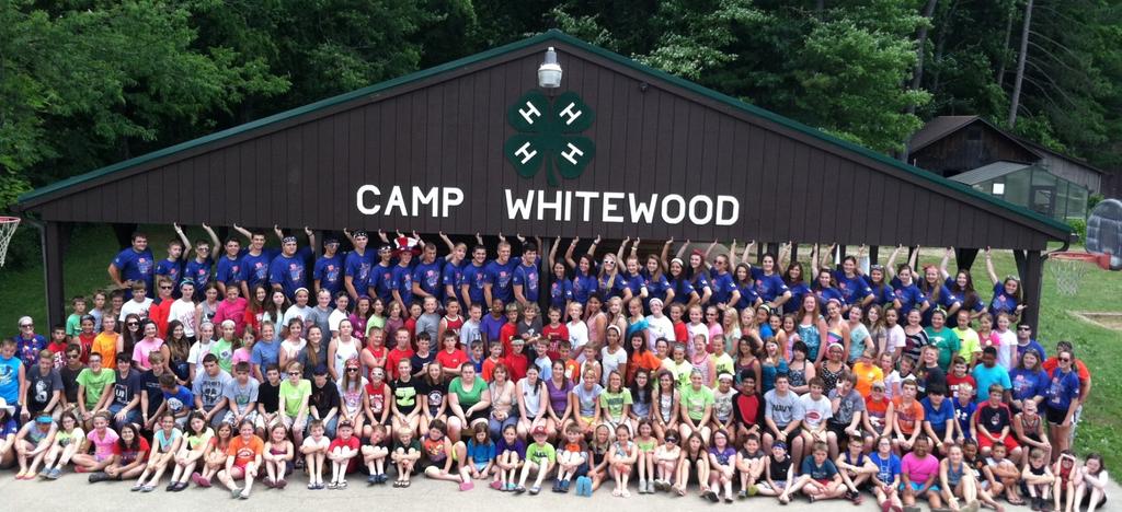 4-H Camp News Ashtabula County 4-H Camp at 4-H Camp Whitewood June 28th July 4th The Ashtabula County 4-H Camp Counselors invite you to join their summer adventure.