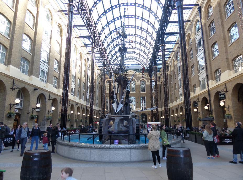 Hayes Galleria is a covered upmarket shopping area before London Bridge.