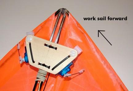 to put undue strain on the sail pocket seams.