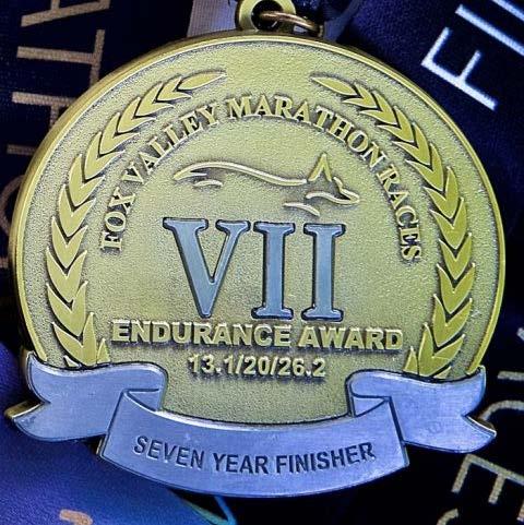 Finisher Medals All finishers will receive a beautiful finisher medal in the familiar blue, yellow, and silver