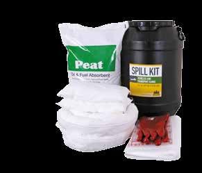 VEHICLE & TRANSPORT RANGE - Ol and fuel absorbents Spll kt type: Labelled waterproof PVC grab bag Absorbent capacty: 95 ltres SCKVT95Y 3 each SCOF24075 Absorbent boom 2.