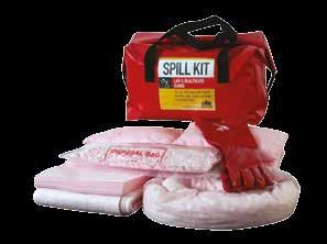 SPILL CREW SPILL KITS LAB & HEALTHCARE RANGE - Hazchem absorbents Spll kt type: Labelled waterproof PVC