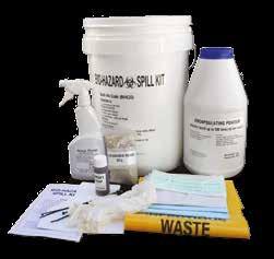 HAZCHEM ABSORBENTS - BIOHAZARD SPILL KITS These bohazard spll kts are desgned to deal wth mnor splls of unknown substances or