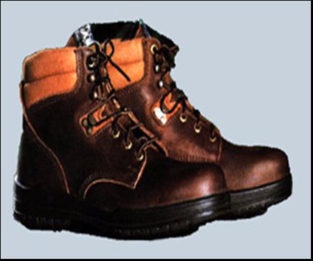 PPE: Feet Protection Safety boots that have impactresistant toes that protect against falling objects, heat and electrical resistant soles that