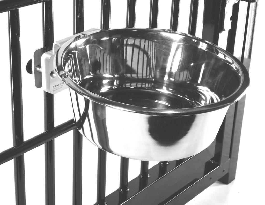 Kennel-Gear Bowl System As Simple As... Attach Ready Latch Product Information: Kennel-Gear bowl kits come with a bowl and Kennel Bar Mount system.