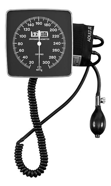 Wallmax Professional Aneroid Sphygmomanometer Model 222 User Manual CAUTION: This product contains natural rubber latex, which may cause allergic reactions.