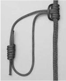 Use 8mm kernmantle rope on ½ rescue rope Tie with pair of Double or