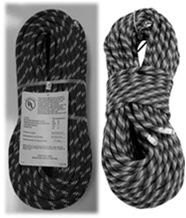 Rope Types Life Safety A Life Safety Rope is normally a Static Kernmantle nylon rope. ½ inch, MBS 9,000 lbs.