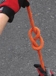 Figure Eight on a Bight The figure eight on a bight knot typically creates a secure nonslipping loop at the working end of a rope.