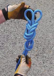 working end. Finish with a safety knot.