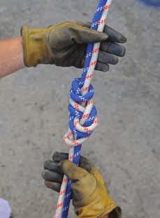 (Step 4) In-line 8 and In-line 9 The in-line 8 and in-line 9 knots are used to create a nonslipping loop or loops in the middle of a rope.