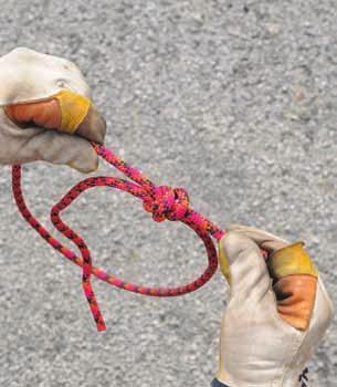 mm) overlap. (Step 1) NFPA 1006, (5.5.1) Skill Drill D-12 Tying a Double Fisherman s Knot 1 mm) overlap.