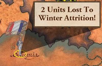 Turns, Dates, Seasons, and Recruiting Each turn takes 2 months of game time. Therefore, there are 6 turns in each year. Movement and Combat are handled normally in all turns except the Jan/ Feb turn.