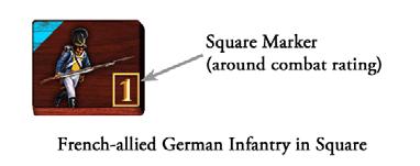 If artillery is attacking infantry in square the effects are even more deadly.