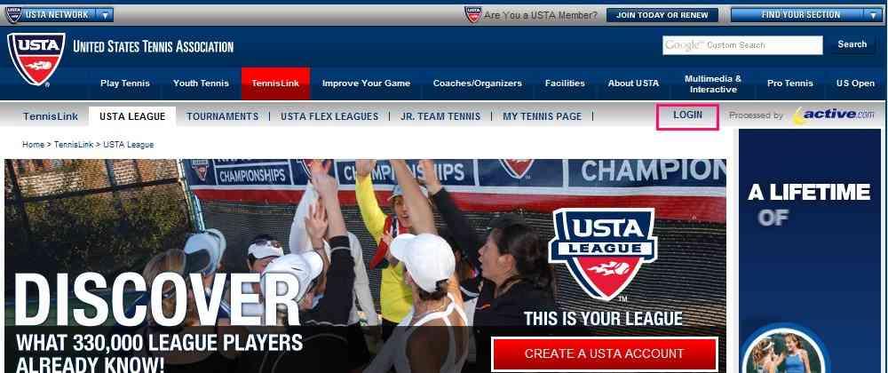 How To Use My Tennis Page On TennisLink Once you have set up an account with the USTA then you receive a My Tennis Page space.