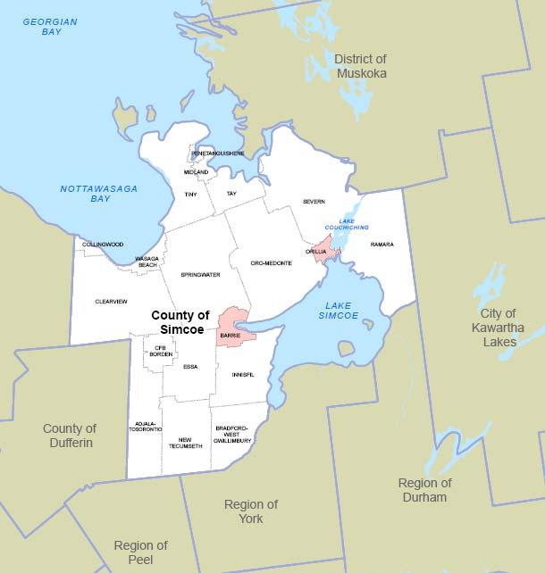 Chapter 1 Introduction 1. INTRODUCTION 1.1. Study Background Simcoe County has emerged as a key growth area in the outer ring municipalities surrounding the Greater Toronto and Hamilton (GTAH) areas (illustrated in Figure 1.