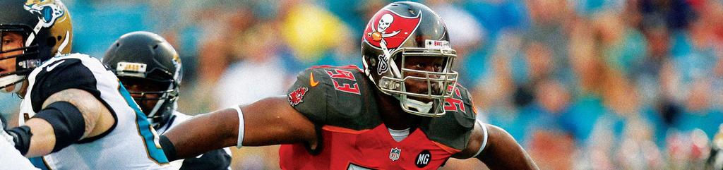 THE REAL MCCOY GERALDINI THE GREAT Buccaneer DT Gerald McCoy has been selected to the Pro Bowl in each of the past six seasons and, since 2013, has led all defensive tackles in sacks.