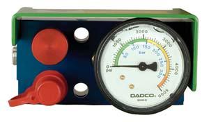 1 Ordering Example: Common Control Panel Gauge Style PSI/Bar Gauge (DPG-3RB) = P, Bar/MPa