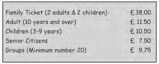 17. The table shows the entry prices for a theme park. A group of seven teenagers and one 9 year old visit the theme park. Which of these gives their total entry cost? A 9.75 x 8 B 9.75 x 7 + 10.