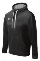 MEN S APPAEL MIZUNO COMP COMP STETCH HOODIE TSP: $45.00 TEAM (12+ MINIMUM): $33.75 Size: XS - XXXL Materials: 92% WarmaLite Polyester with 8% Spandex Thermal Stretch fabric.
