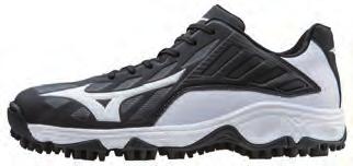 BASEBALL OOTWEA MOLDED 9-SPIKE ADVANCED EUPT 3 LOW TSP: $65.00 TEAM (12+ MINIMUM): $48.75 Size: 6-13, 14, 15 Weight: 11.6 oz. ull length midsole: Heel to toe cushioning for ultimate comfort.