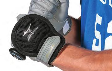 Underside velcro attaches to the batting glove while batting glove strap