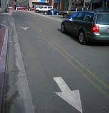 Design Example Measures should be taken to signalize all stop-controlled intersections on streets with contra flow bicycle lanes.