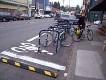 They are best located in areas with high demand for bicycle parking and can be installed in parallel, perpendicular or diagonal configurations.