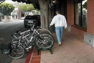 San Luis Obispo, CA uses a combined approach with the bicycle parking