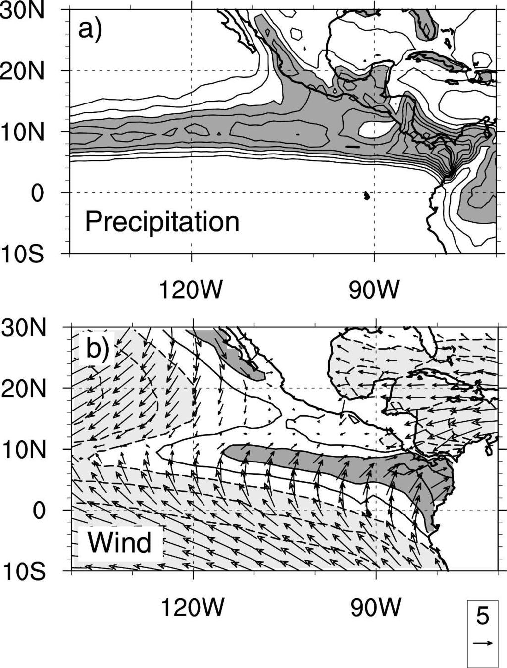 6 M O N T H L Y W E A T H E R R E V I E W VOLUME 135 2) TROPICAL RAINFALL MEASURING MISSION PRECIPITATION Daily averaged precipitation fields from the Tropical Rainfall Measuring Mission (TRMM) level