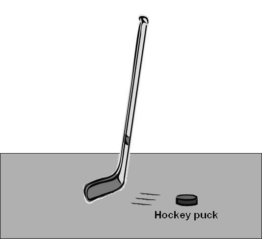 23. What will happen to a hockey puck that is sliding along the ice if friction is acting on it? A. The puck will move slower and slower the entire time B.