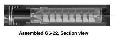 SOUND SUPPRESSOR MODEL G5-22 P. 7 Figure 2 Viton. Do not use neoprene O-rings from the hardware store. 5. Lightly grease the inside of both ends of the outer tube. 6.