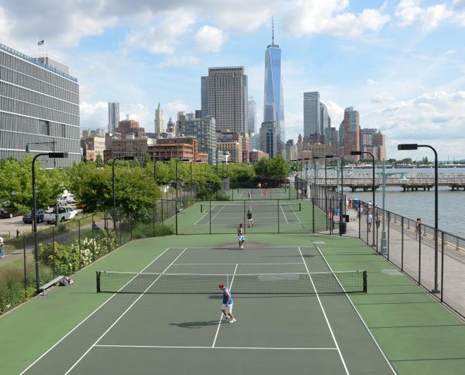 Sports Partner Hudson River Park offers a wide variety of sports and athletic activities to the millions of New Yorker s that use the park.