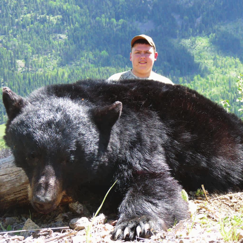 Mike Rensch took his black bear in Manitoba.