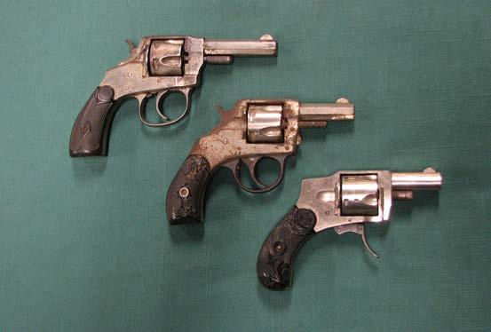Revolvers are in non-working condition and being sold AS-IS for parts.