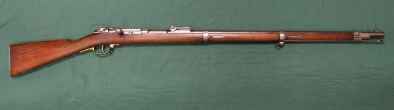Bore is in good shape rifling is good. 113-25064 German 1871 Mauser Rifle Caliber / Gauge: 11x60MM Rimmed CF Barrel Length: 33 Serial Number: 5100 Condition: 10%-40%.