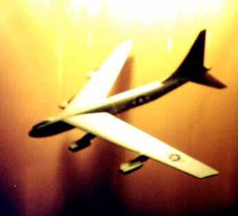 The original swept wing model carved by George