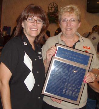 coveted Friendship perpetual trophy from Nancy Henderson, San Diego 600 Club President.