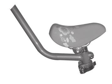 Push bar Slide the end of the push bar onto the seat post, tighten securely with the