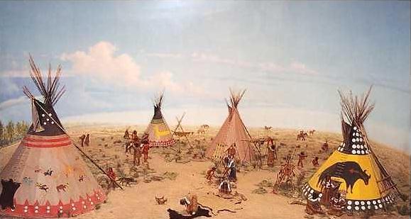 Plains Indians who used the buffalo for food, shelter,