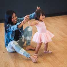 The teacher guides dancers to learn in a way that makes discovering and developing balance, coordination, and listening skills easy and fun!
