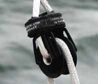 The loops are covered with extra Dyneema to provide a smooth surface and to increase the abrasion resistance. They are terminated by a diamond knot or a pin.