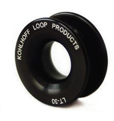 They are used to deflect sheets and control lines or for lashings. KOHLHOFF LOOP Thimbles are available in 6 different sizes.