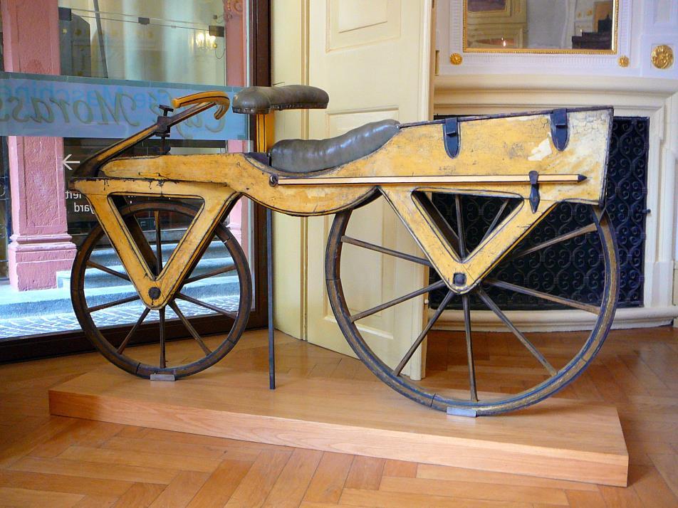 THE FIRST BICYCLE The draisine solved some problems of transport.