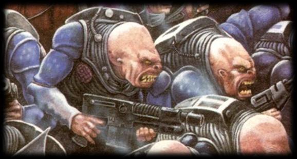 12 points 4 2 3 3 1 5 2 9 5+ Fearless Fleet May replace Autogun with: - Autopistol Free - Shotgun Free - Bolt Pistol 1 pts - Boltgun 1 pts For every two Genestealer Hybrids you take in your team, one